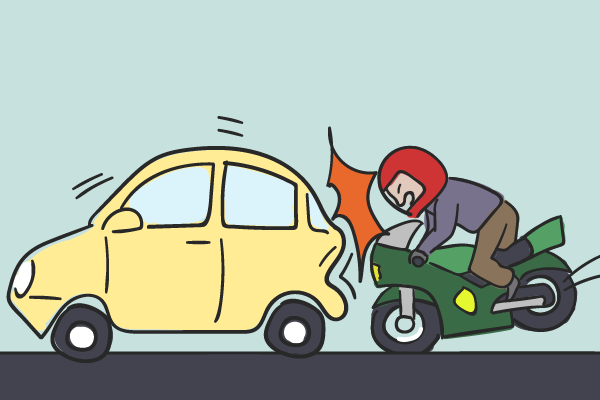 【バイク事故】対自動車の過失割合はどうなる？